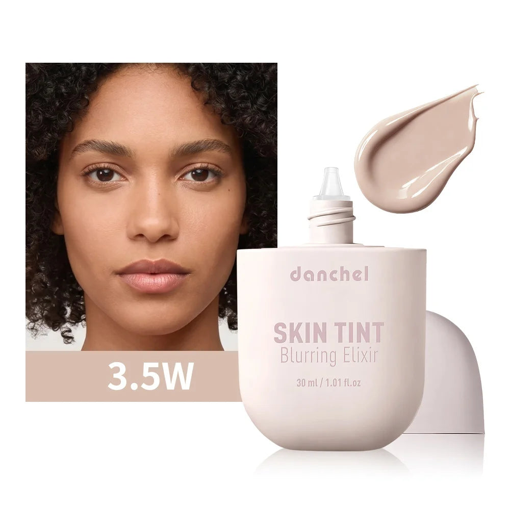 Tidesmit Skin Tint Blurring Elixir Foundation texture close-up showing hydrating full coverage for all skin tones
