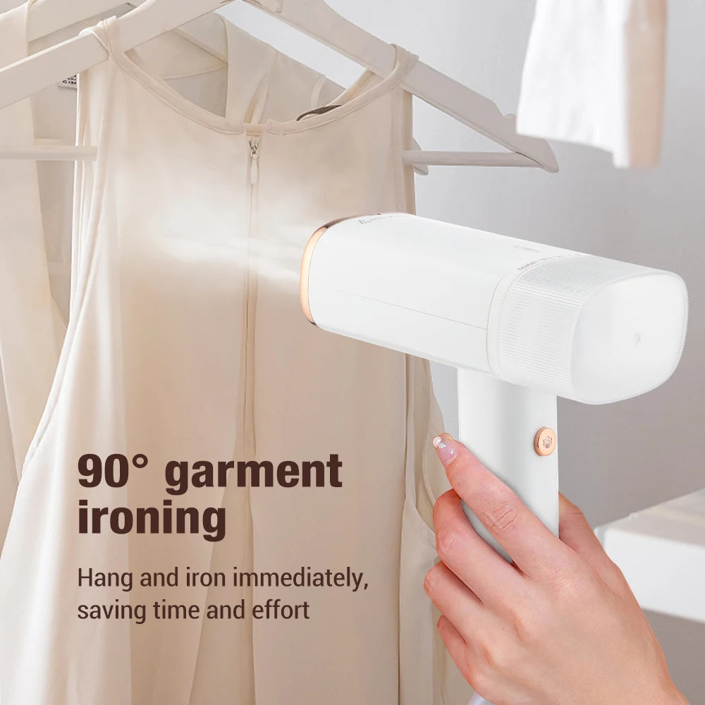 Tidesmit 1000W handheld garment steamer with 130ml tank showing compact portable design for travel and home use