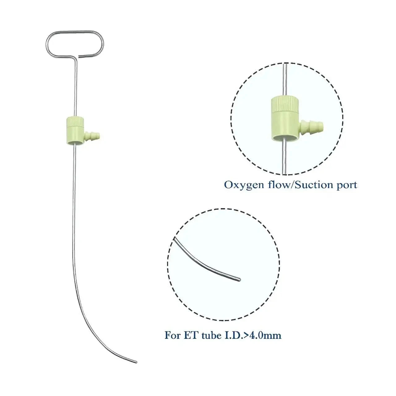 Accessories for Video Laryngoscope Stainless Steel Blades, Laryngeal Mask Airway, guide wire, and Screen