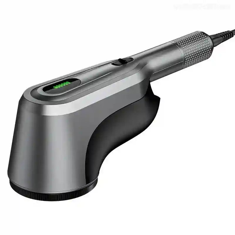 Tidesmit 60W professional lint remover machine showing ergonomic handle and hairball collection chamber details