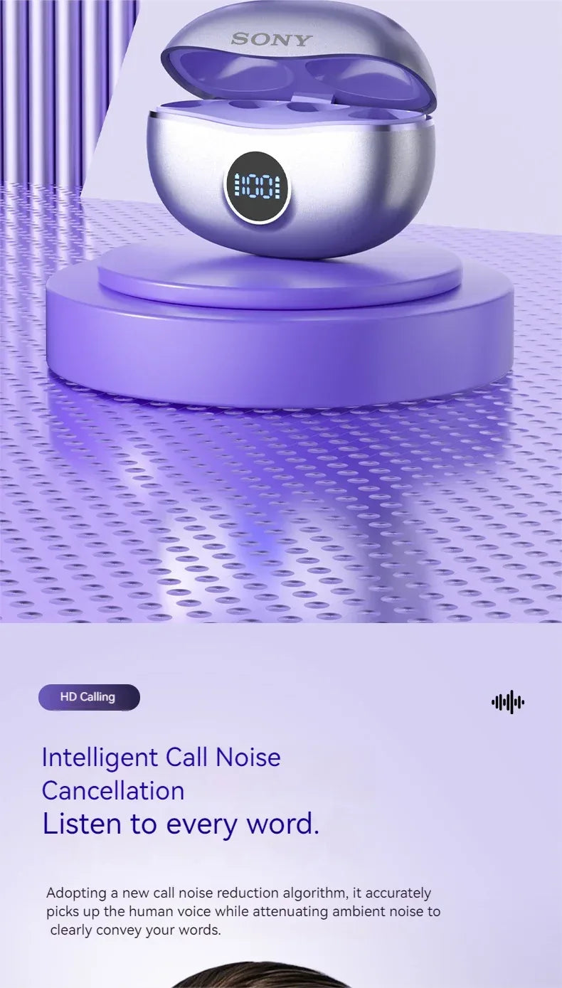 Tidesmit Open-Ear Wireless Sport Earbuds - Secure Clip-On Audio Tidesmit