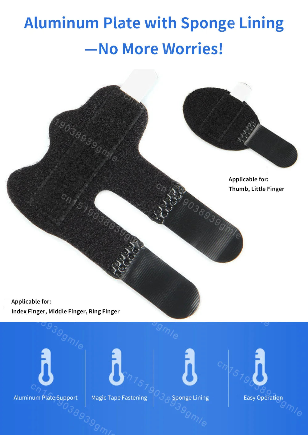 Finger Fixing Splint Straightening Brace Adjustable Fracture of The Finger Protective Gear Straightening Finger/knuckle Reusable