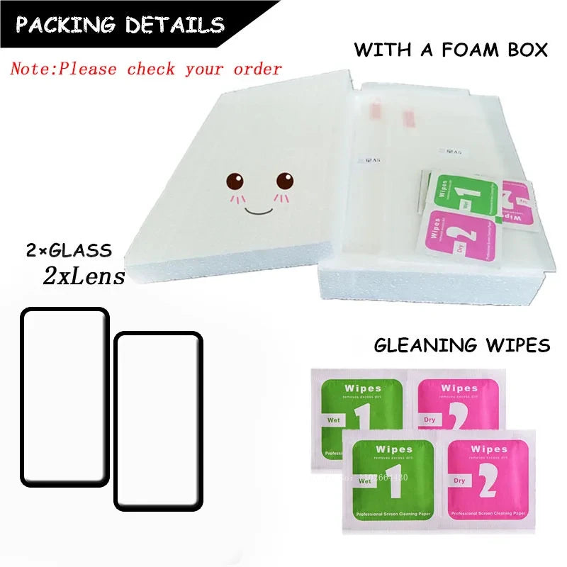 6-in-1Tempered Glass For Xiaomi Poco X7 Pro Lens Glass For Poco X7 Pro Protective Full Screen Protector For Poco X7 Pro AE Tidesmit