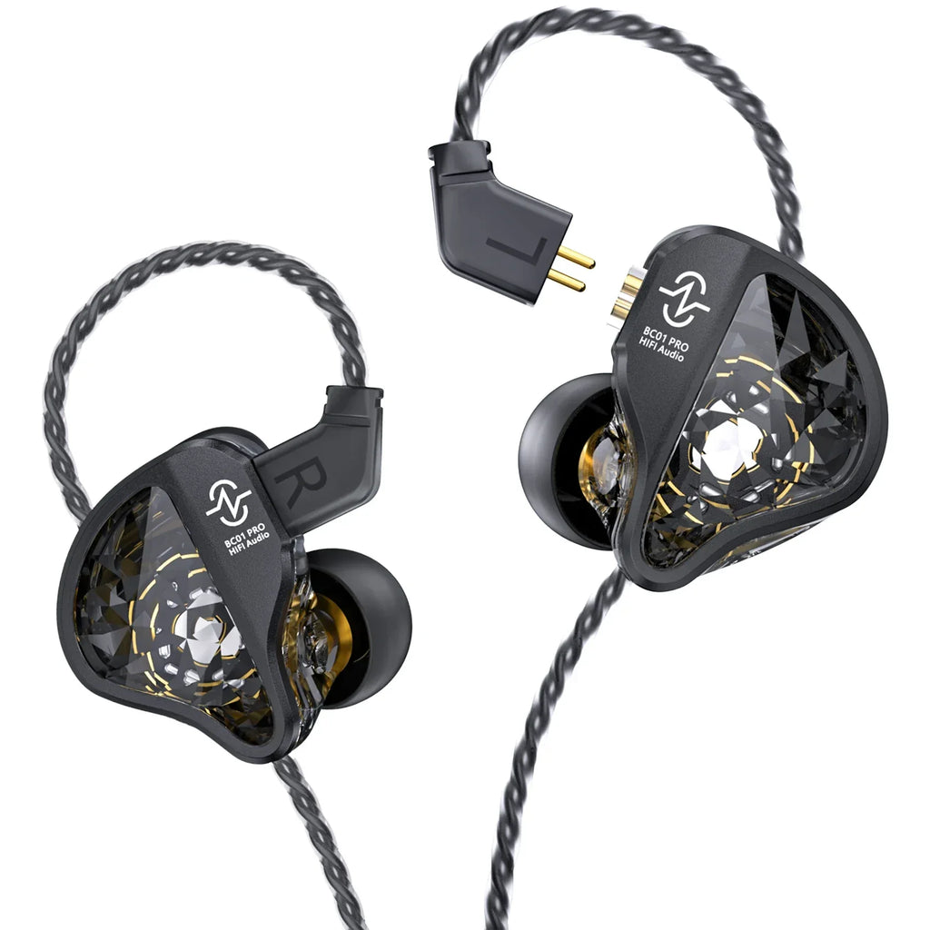Hybrid Hi-Fi In-Ear Monitors DD&BA Wired Headphones by Tidesmit Tidesmit
