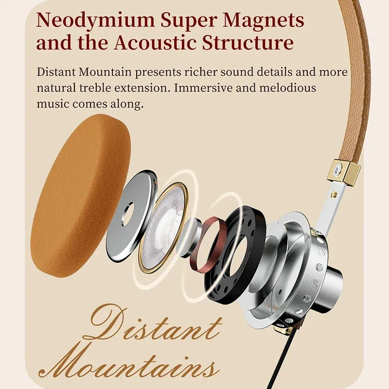Vintage Metal Over-Ear Hi-Fi Headphones RZ200m by Tidesmit Tidesmit