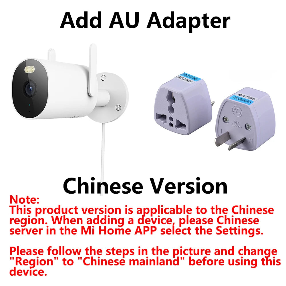 Xiaomi Outdoor Camera AW300 IP66 2K IP66 Full Color Night Vision Home Camera Video Surveillance IP Cam Detection Security Camera