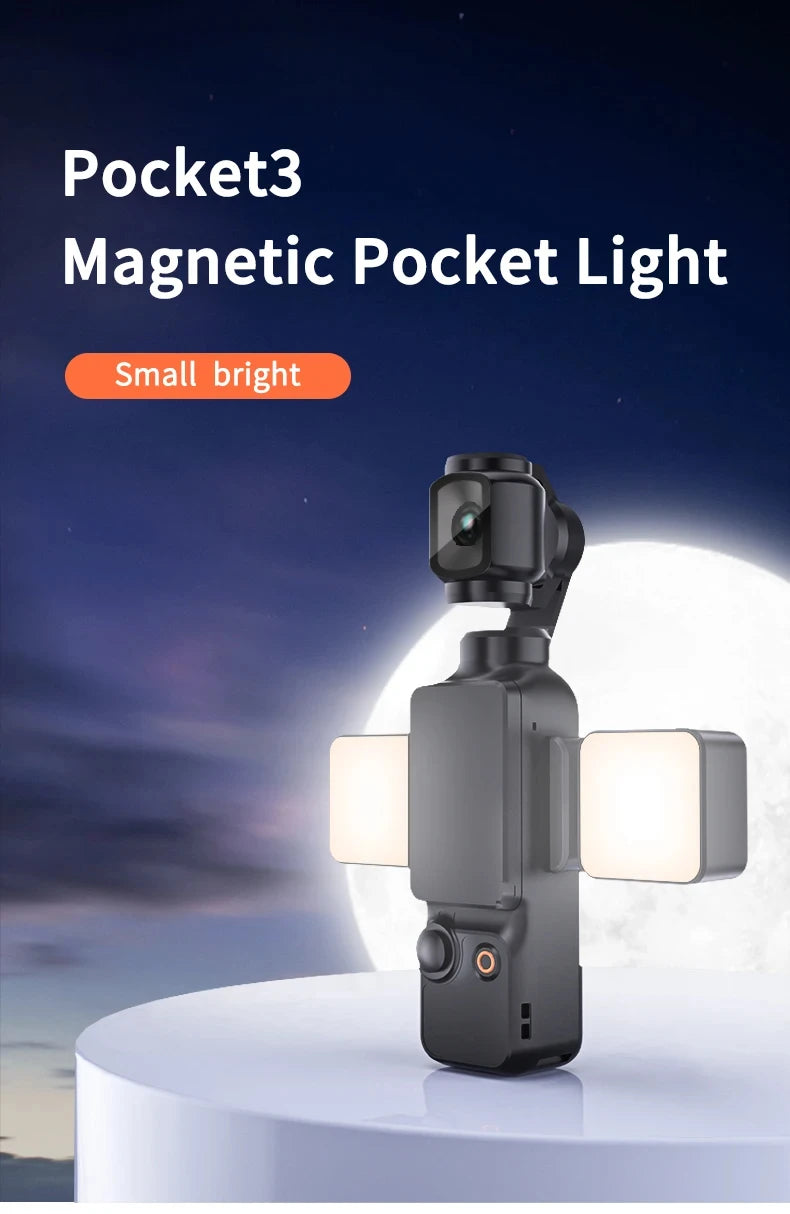 Pocket 3 Magnetic LED Fill Light for Content Creation Tidesmit