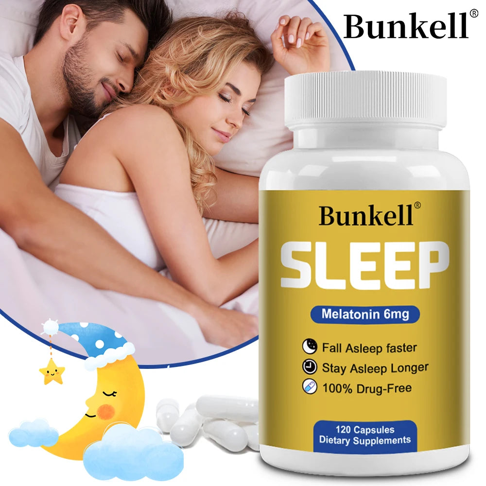 Melatonin 6mg with Vitamins,Promote Falling Asleep Quickly | Gluten Free Non-GMO Vegan | Dietary Supplement