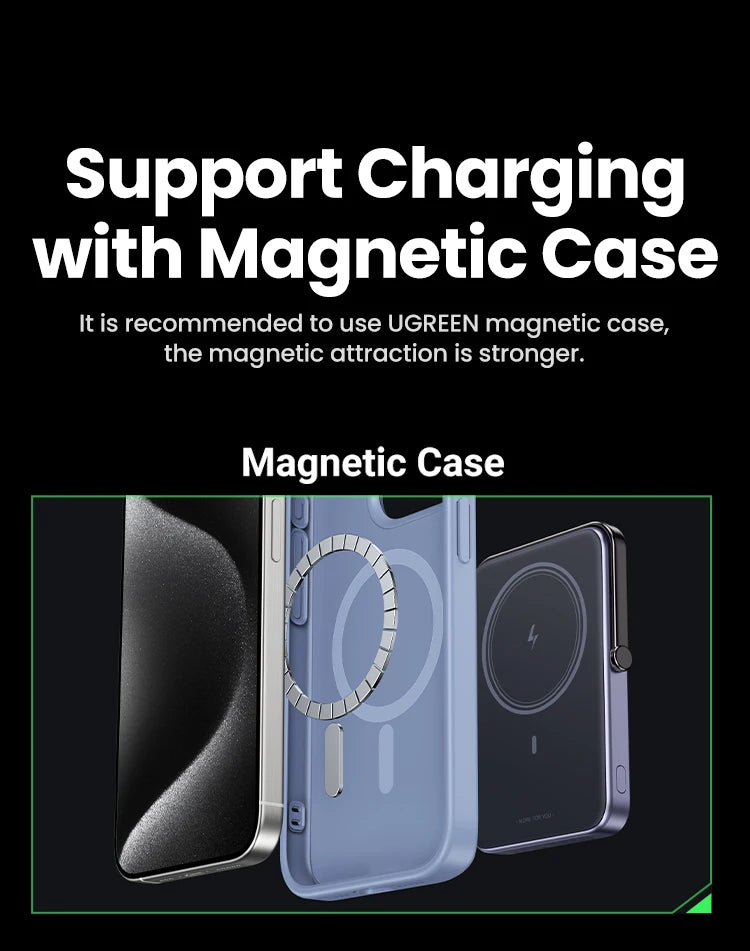Magnetic Wireless Power Bank 10000mAh PD Fast Charger for iPhone Tidesmit