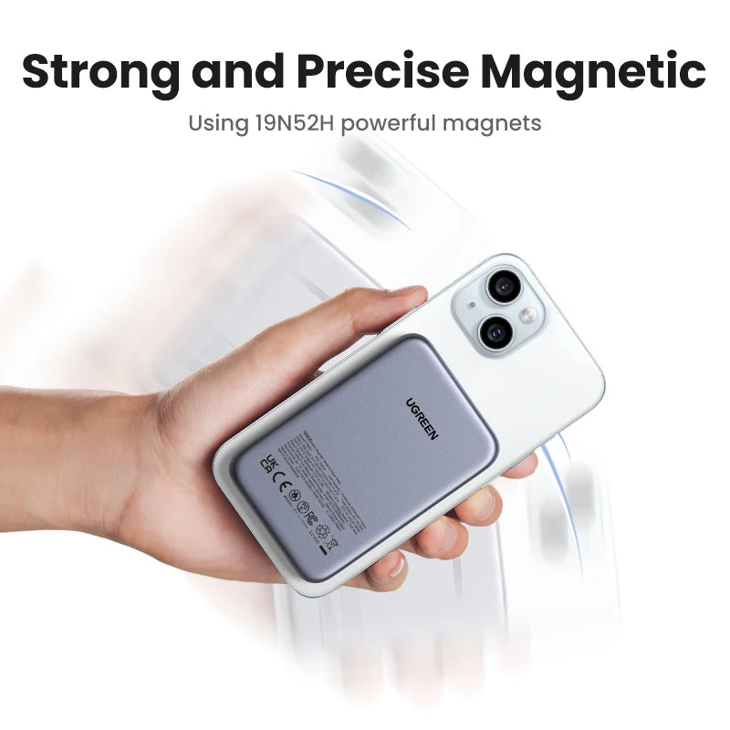 Magnetic Power Bank 10000mAh Qi2 30W Fast Charger for iPhone Tidesmit