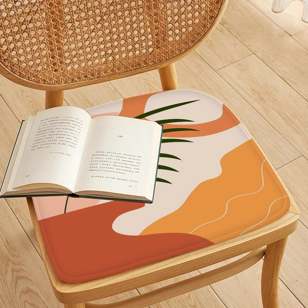 Palm Tree Leaves Art Chair Cushion Soft Office Car Seat Comfort Breathable 45x45cm Sofa Decor Tatami