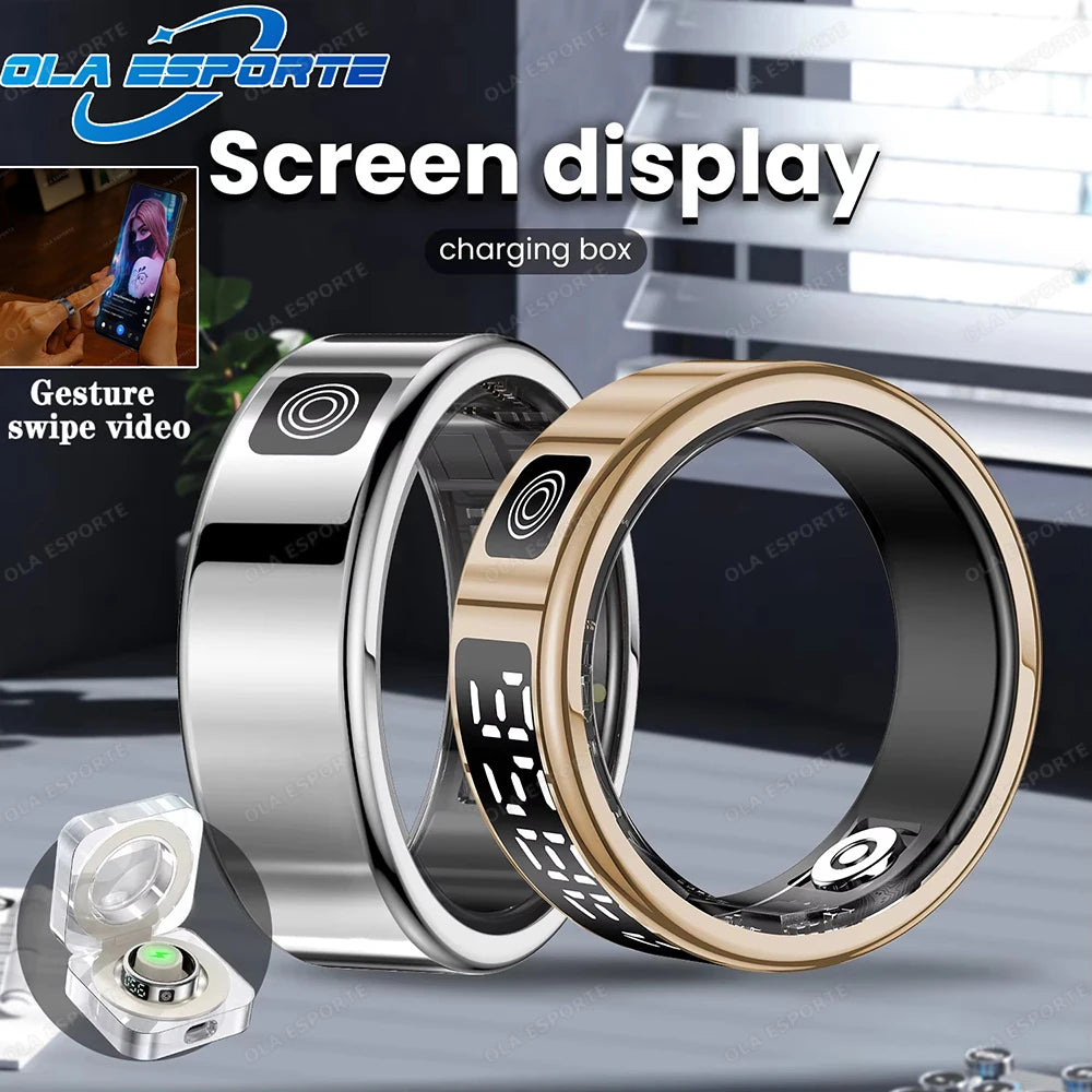 Smart Health Ring with Biometric Heart Rate and Blood Oxygen Tracking Tidesmit