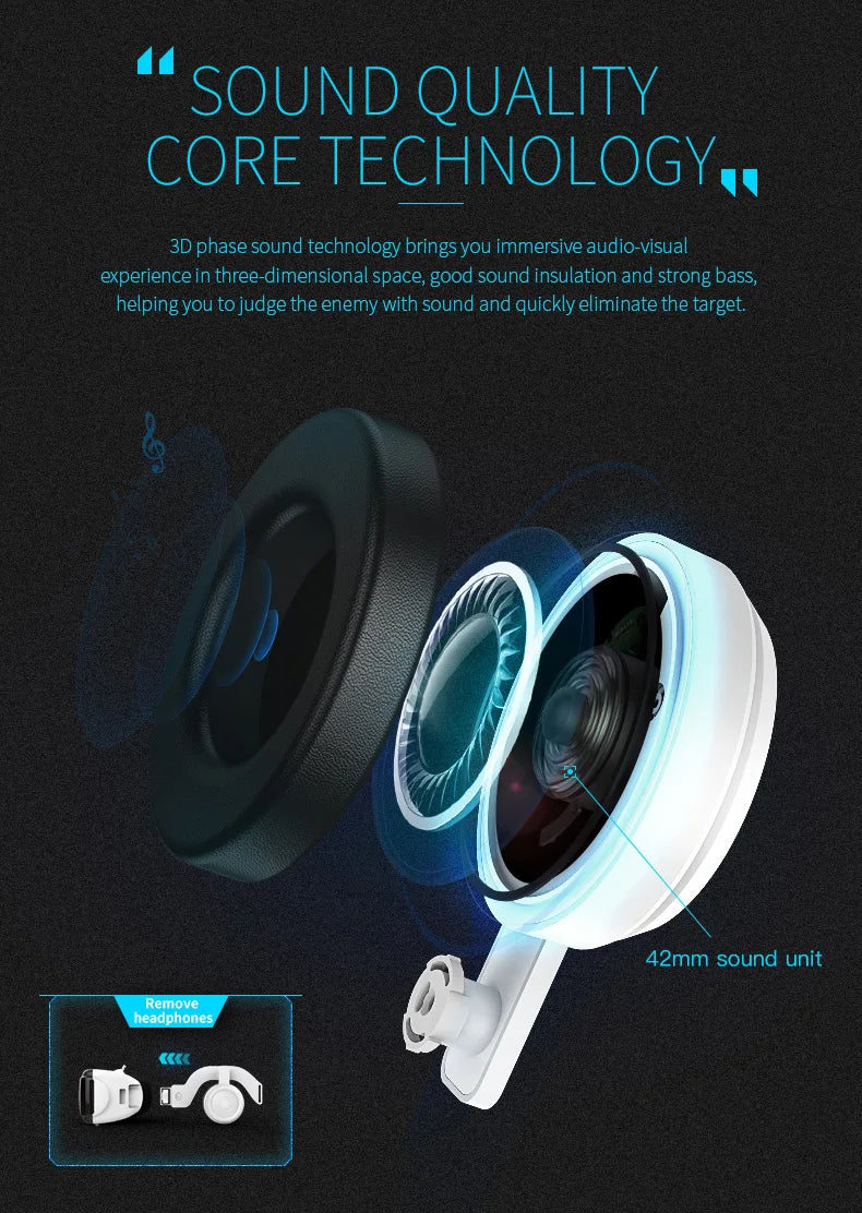 VR Headset for Smartphone – Immersive 3D Virtual Reality Glasses Tidesmit