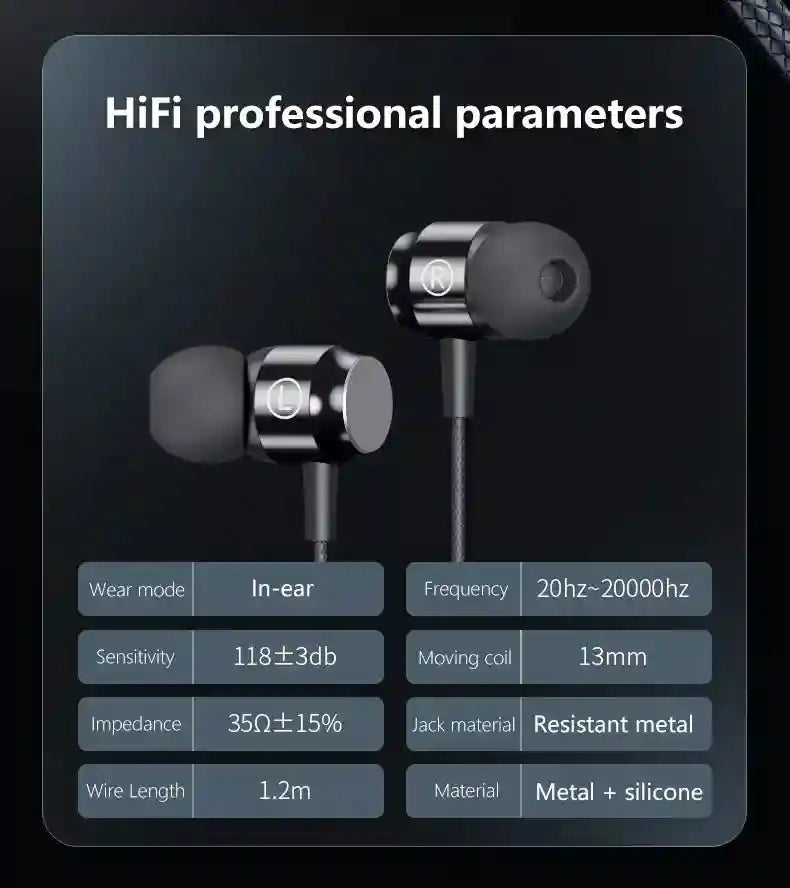 Wired Gaming Earphones USB-C HiFi Bass with Low Latency Mic Tidesmit