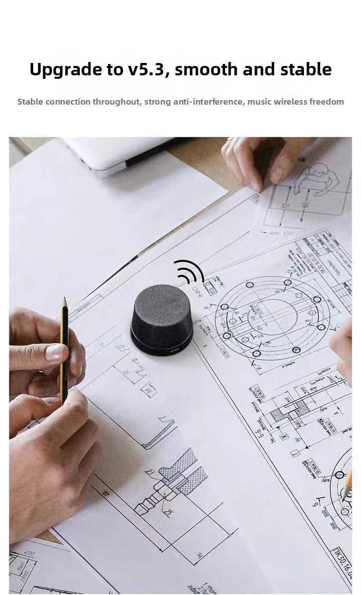 Waterproof Mini Sound Portable Magnetic Speaker White Noise Machine Tws Connected Speaker With Magnetic Phone Stand