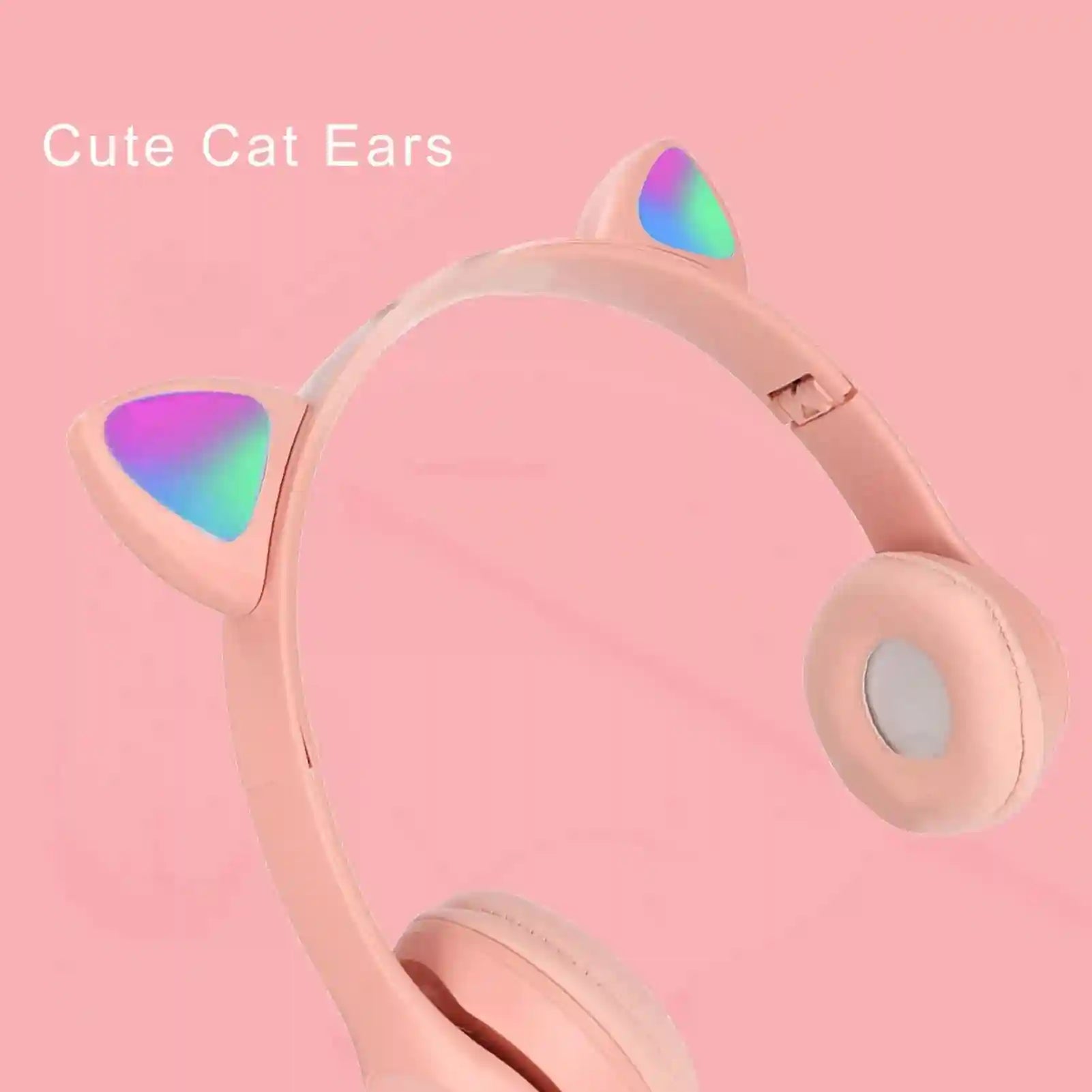 Wireless Over-Ear Headphones in Pink - Studio Sound & Noise Cancellation Tidesmit