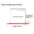 Modern LED Ring Light | Minimalist Adjustable Linear Studio Lighting red 100cm Tidesmit