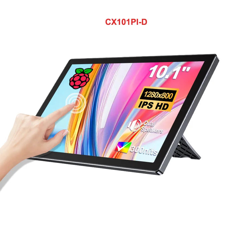 10.1 inch Raspberry Pi Touch Screen Portable Monitor 400nits 1920*1200 LCD Display HDMI Type-C for Raspberry Pi 4 4B 3B+ Zero