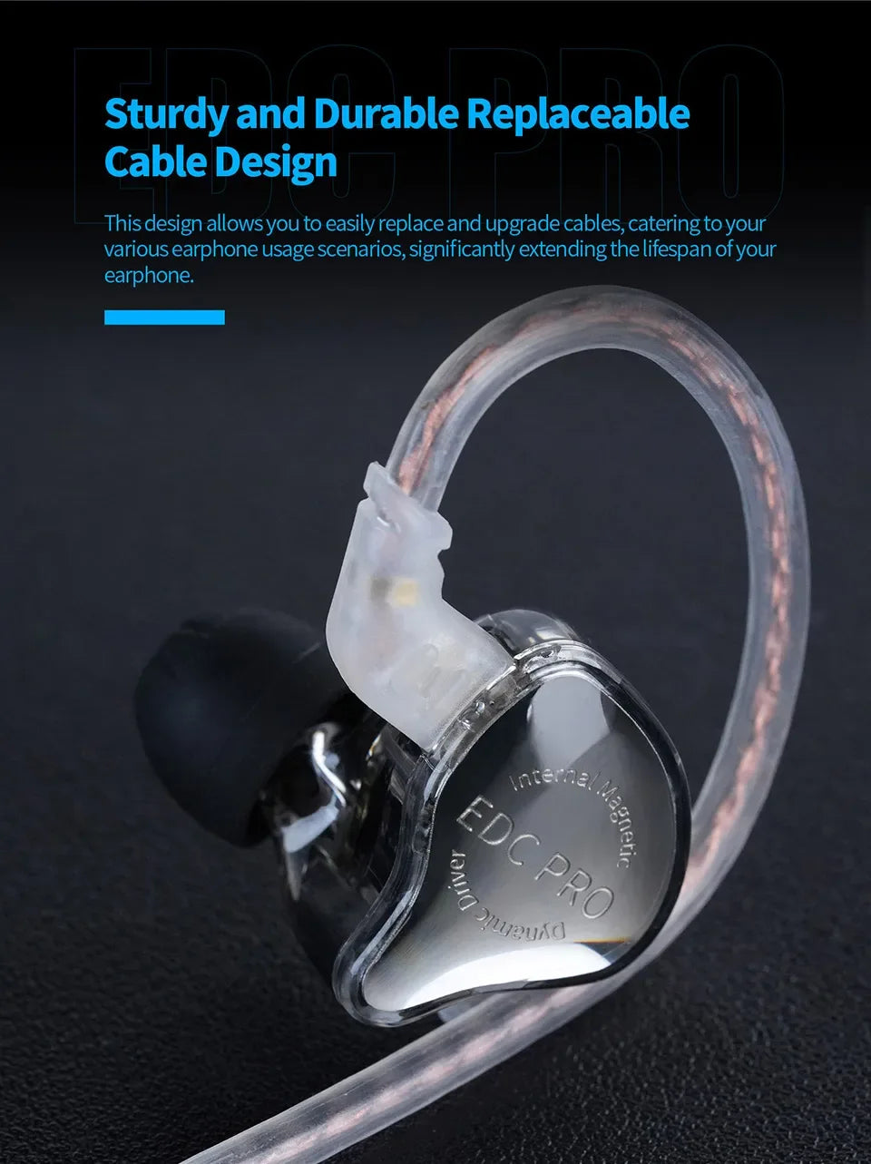 Tidesmit HiFi Wired In-Ear Monitors with Dual Dynamic Drivers Tidesmit