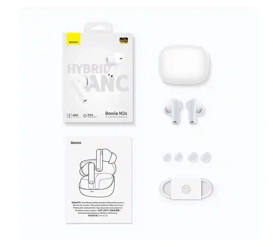 M2s Active Noise Cancelling Wireless Earbuds Bluetooth 5.3 Tidesmit