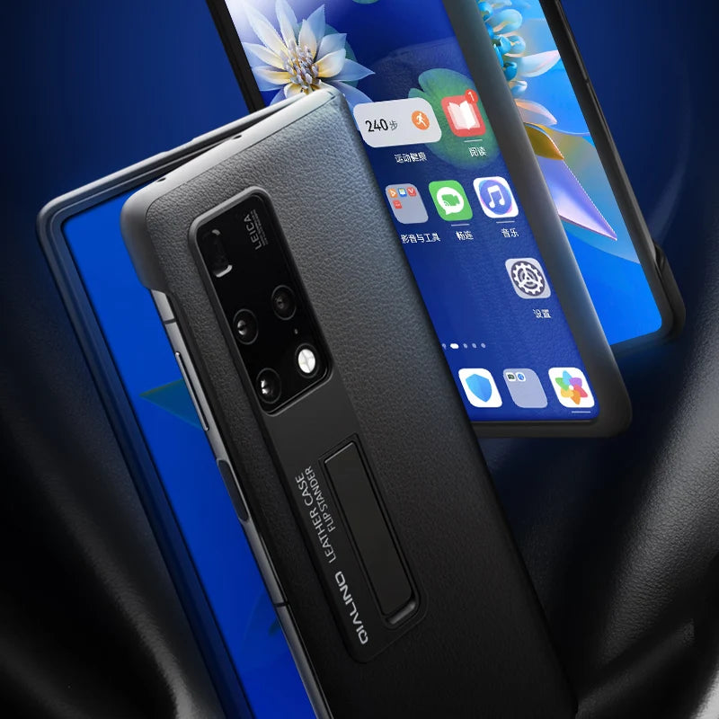 Huawei Mate X2 Leather Case: Slim Shock-Absorbing Flip Cover Tidesmit