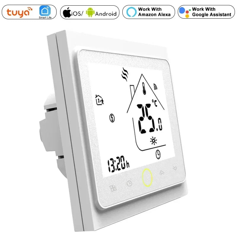 Wireless Tuya WiFi Smart Thermostat for 2 4 Pipe Central Air Conditioning 3 Speed Fan Coil Unit Temperature Controller Alexa