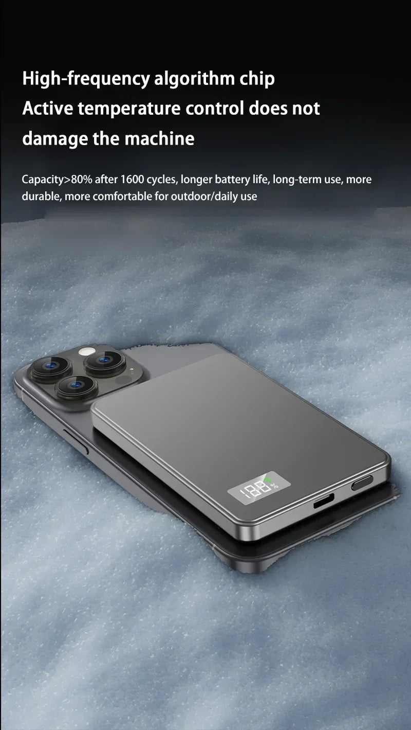 Tidesmit 50000mAh Magnetic Power Bank - 120W PD Fast Charging Portable Tidesmit