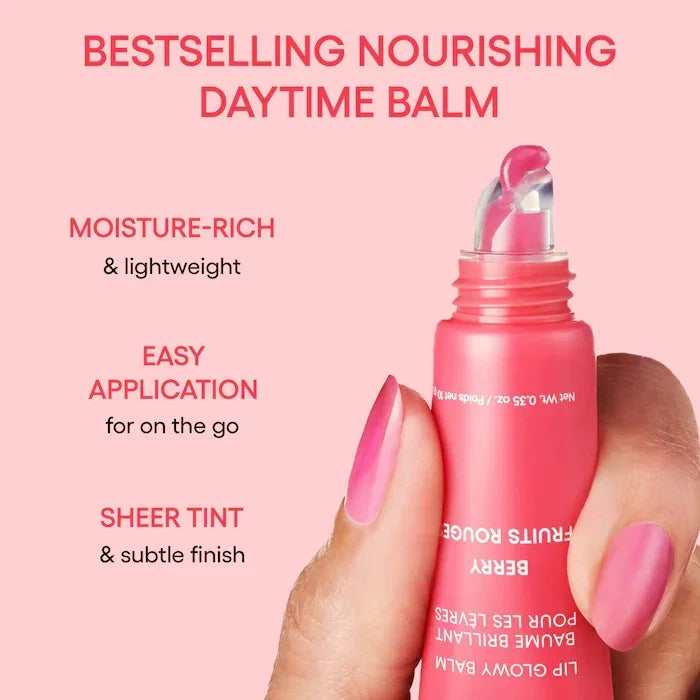 Laneige Lip Glowy Balm in Berry: a lightweight, moisturizing glossy lip tint with a sheer, hydrating finish.