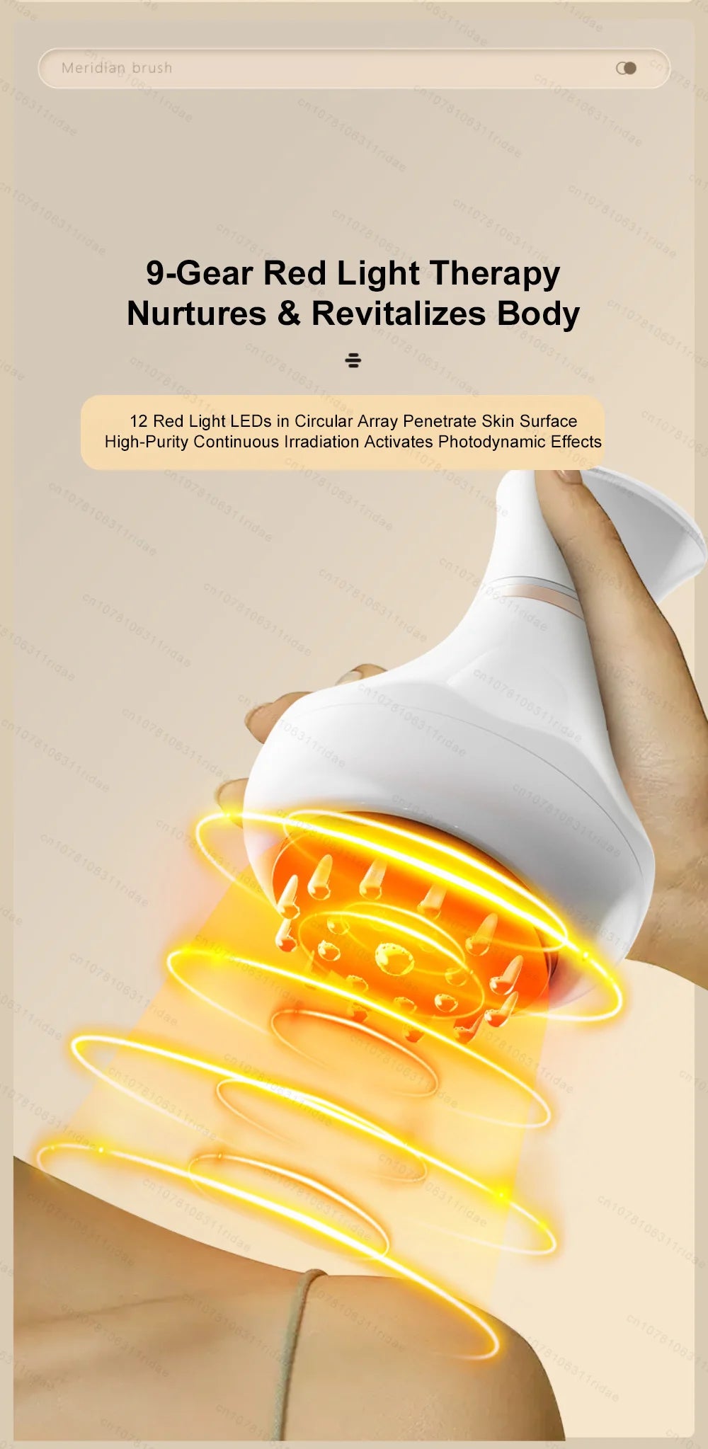 Anti Cellulite Massage Tool - White Lymphatic Drainage Sculpting Device Relaxation Treatment Tidesmit