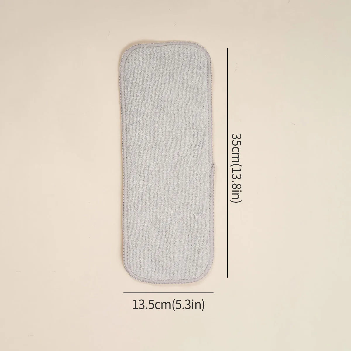 HappyFlute New Nappy Insert 3Layers Grey Microfiber Diaper Inserts 35x13.5cm Use Together With Pocket Cloth Diaper
