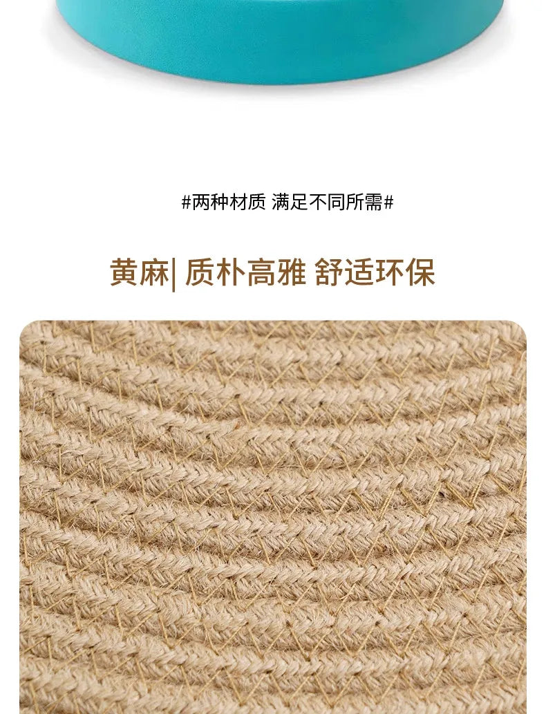 Cotton Thread Hand Woven Japanese Tatami Futon Breathable Comfortable Grass Woven Hemp Rope Floor Cushion Meditation Worship