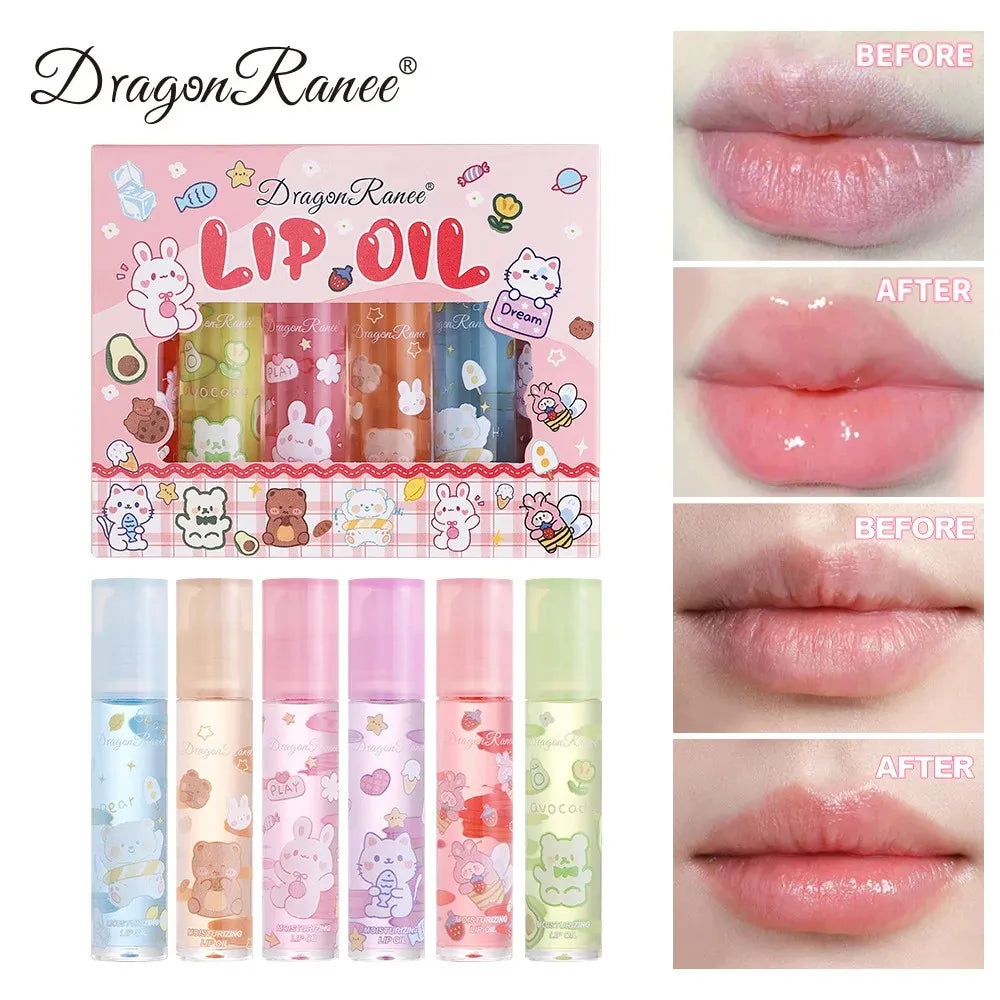 Hydrating Flower Lip Oil Set – 6-Piece Non-Stick Moisturizing Lip Treatment Lip Care Default Title Tidesmit