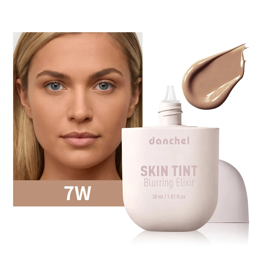 Tidesmit Skin Tint Blurring Elixir Foundation shade range for full coverage hydration and pore minimizing finish