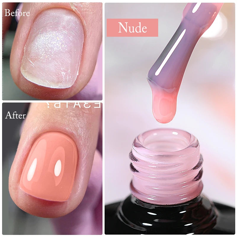 Extension Nail Gel for PMU Machines - Durable Construction Polish Permanent Makeup Machines Nude Tidesmit