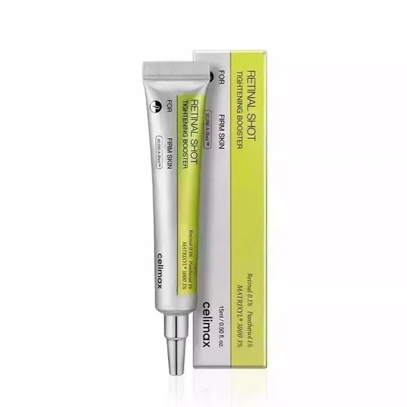 Retinol eye cream set with tube and box