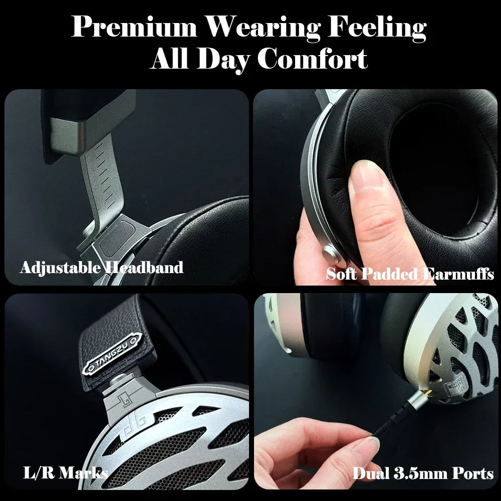 Planar Magnetic Open-Back Headphones Over-Ear Audio by Tidesmit Tidesmit
