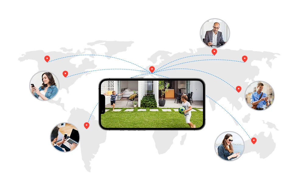 H.view 8Ch 4K 5MP 8MP Cctv Security Camera System Ptz Home Video Surveillance Kit Outdoor Ip Camera Humanoid Detection