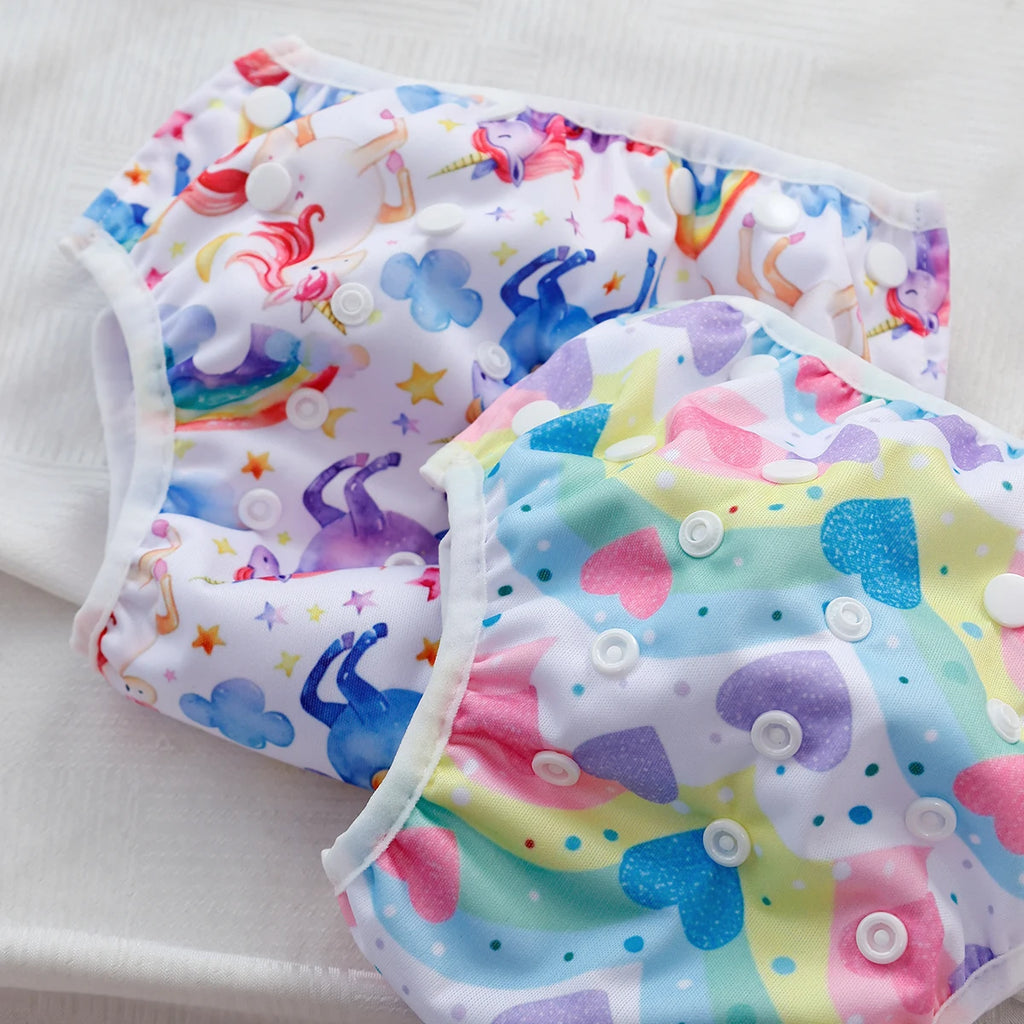3Pcs/Set Baby Swim Diapers Reuseable Washable & Adjustable for Swimming Lesson & Baby Shower Gifts Cloth Diapers Pool Pant