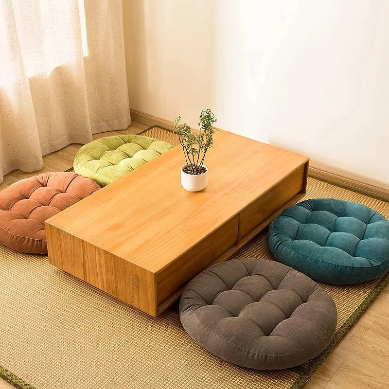 Inyahome Round Cushions Meditation Large Floor Pillow for Kids and Adults Cushion for Floor Seating Yoga Living Room Office