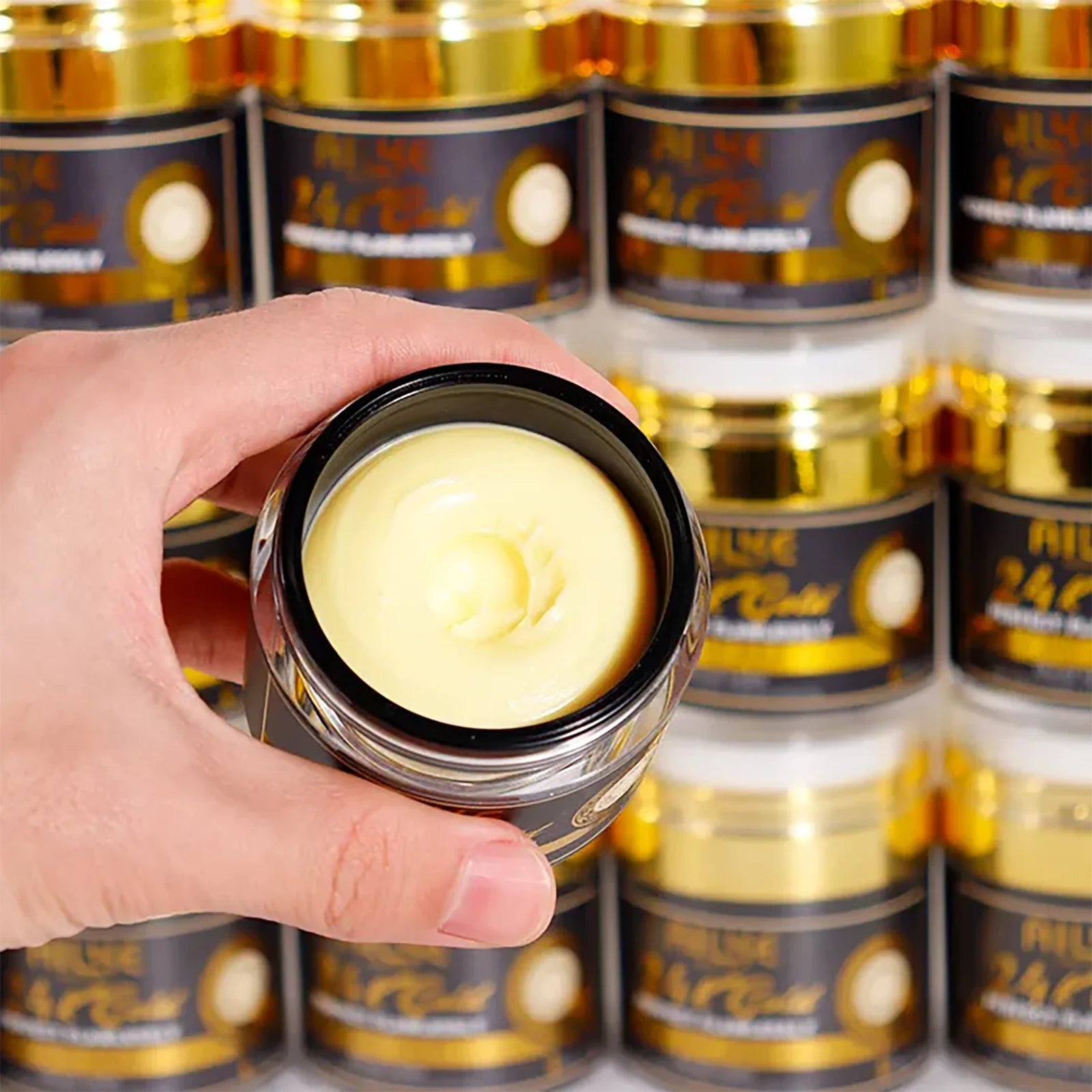AILKE 24k Gold Flawlessly Whitening Skin Care Set For All Skin Type, Moisturizer, Reduce Black Spots, Smoothing, Brightening