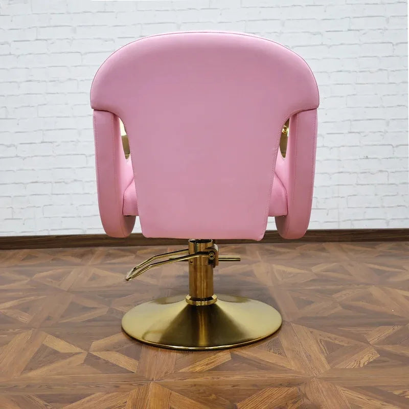 Hydraulic Barber Chair 360° Swivel Salon Seat Pink | Tidesmit Massage Chairs Tidesmit