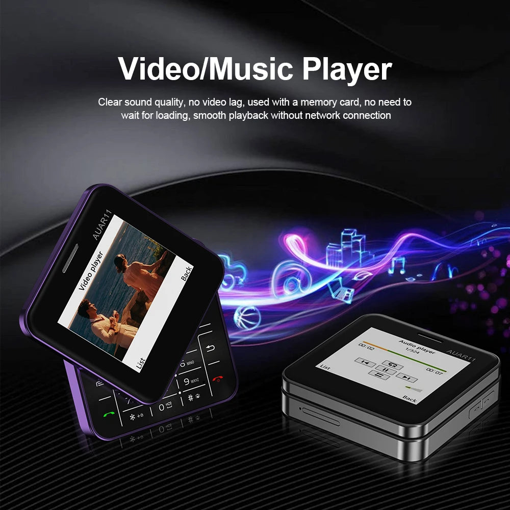 SERVO AUAR11 Rotating Screen Mobile Phone 2G GSM Dual SIM Blacklist Magic Voice FM Radio Speed Dial Torch Mini Sliding Cellphone