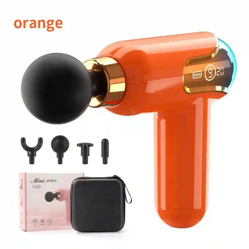 Fascia Gun Deep Tissue Massager - Portable Rechargeable Recovery Tool Fascia Gun orange Tidesmit