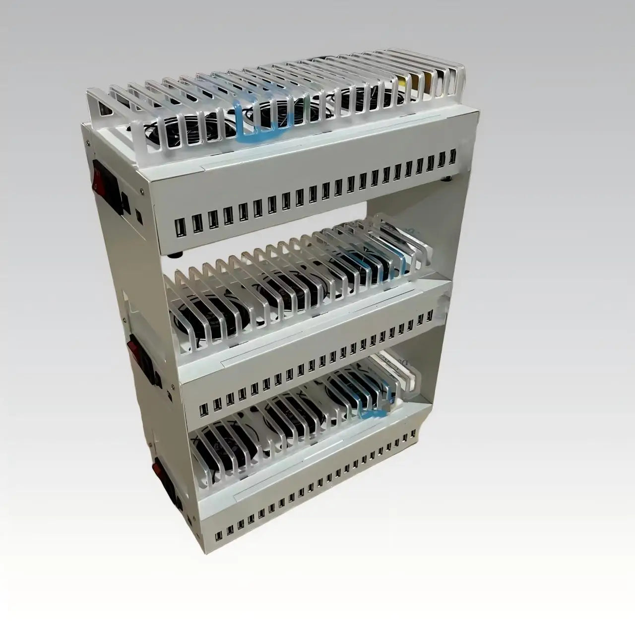 USB Phone Farm Hub: 20-60 Port Batch Sync Control Station Tidesmit