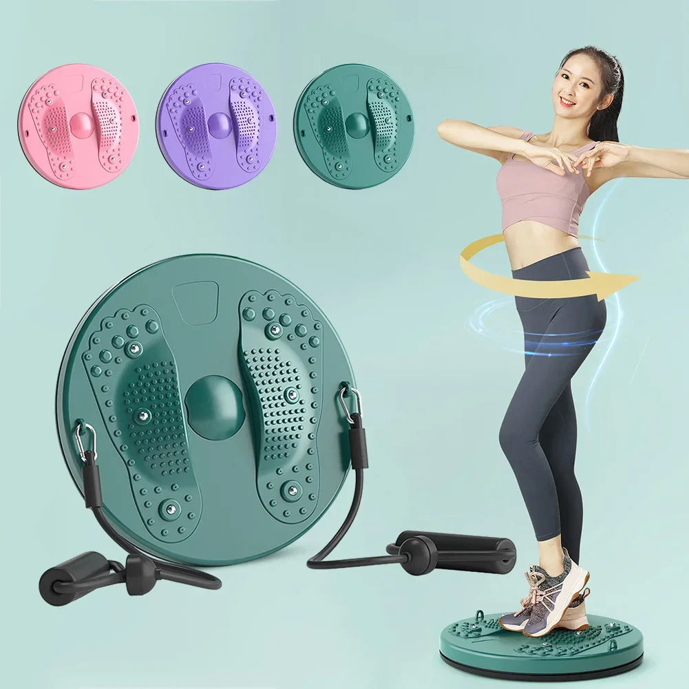 Waist Twisting Disc with Resistance Bands - Magnetic Fitness Tidesmit Body Shaping Massage Equipment Tidesmit