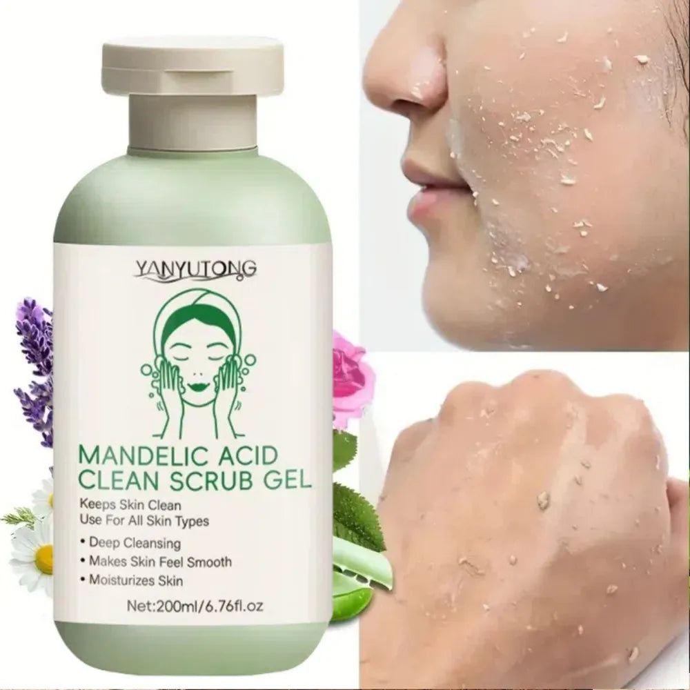 Exfoliating Facial Scrub | Aloe Vera Deep Pore Cleansing Gel Scrubs Treatments Tidesmit