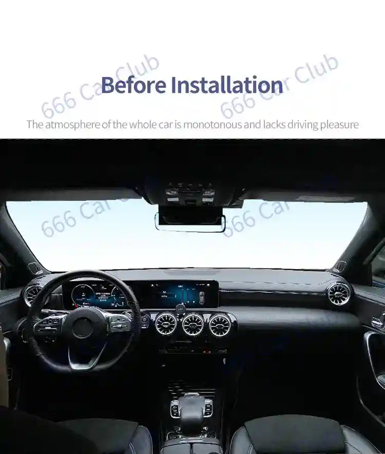 Mercedes Benz Ambient Lighting Kit 64 Color RGB LED Interior Air Tidesmit
