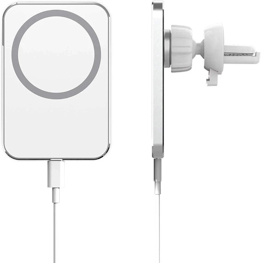 Wireless Car Phone Charger Magnetic Mount - Qi Certified Fast Charging Tidesmit