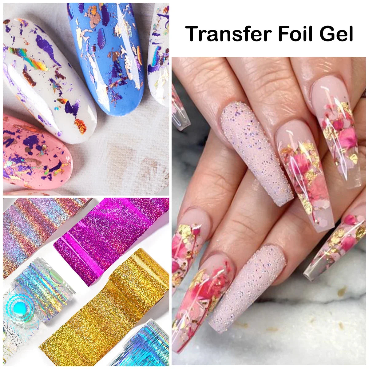 Transfer Foil Nail Gel Polish 7ml - Soak Off UV LED Art Varnish Permanent Makeup Machines Tidesmit