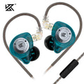 KZ EDX Pro X HiFi Wired In-Ear Monitors with Mic | Tidesmit Cyan MIC Tidesmit